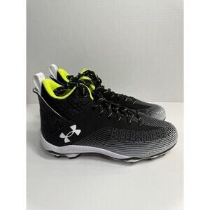 .9086 Under Armour Hammer MC 2.0 Football Cleats Black/White-US 9.5 Mens